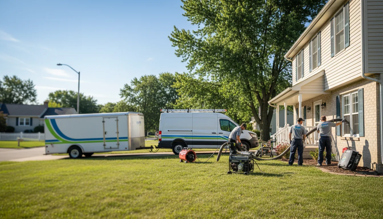 Flooded Basement Restoration And Cleanup With Repair in Monmouth, IA near me